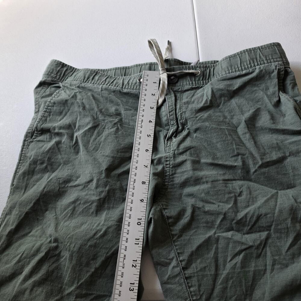 Vuori Ripstop Pants Womens Large Green Elastic Waist Drawstring Zip Hiking - Picture 8 of 12